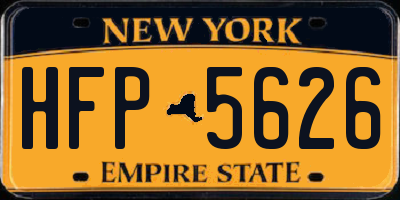 NY license plate HFP5626
