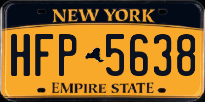 NY license plate HFP5638