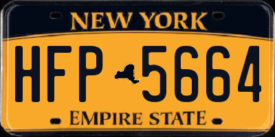 NY license plate HFP5664