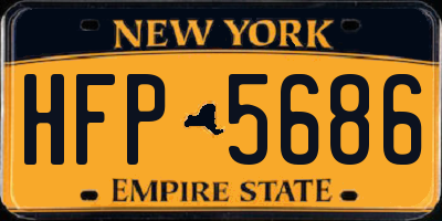 NY license plate HFP5686