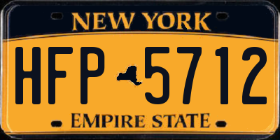 NY license plate HFP5712