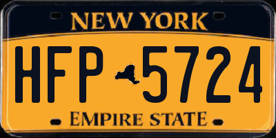 NY license plate HFP5724