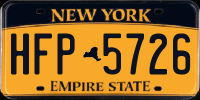 NY license plate HFP5726