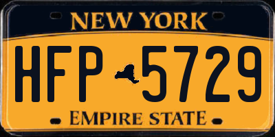 NY license plate HFP5729