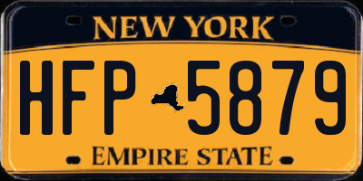 NY license plate HFP5879