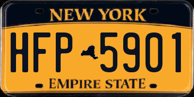 NY license plate HFP5901