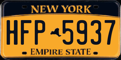 NY license plate HFP5937