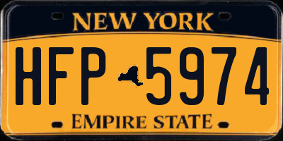 NY license plate HFP5974