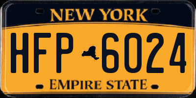 NY license plate HFP6024