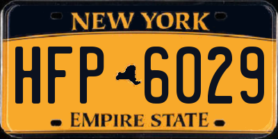NY license plate HFP6029