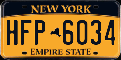 NY license plate HFP6034