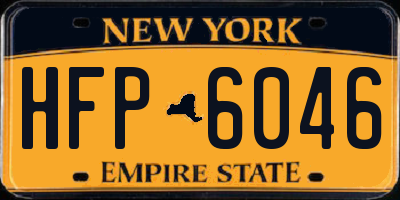 NY license plate HFP6046