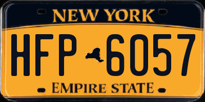 NY license plate HFP6057