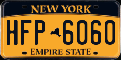 NY license plate HFP6060