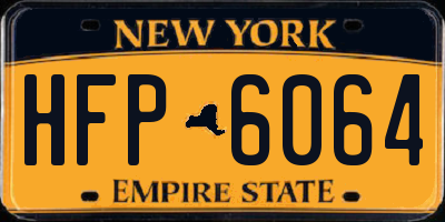 NY license plate HFP6064