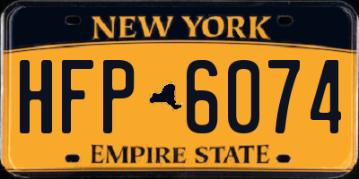 NY license plate HFP6074