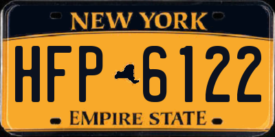 NY license plate HFP6122