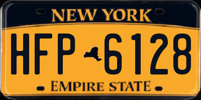 NY license plate HFP6128
