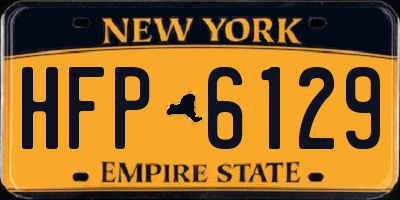 NY license plate HFP6129