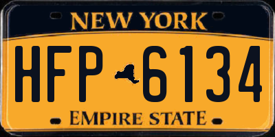 NY license plate HFP6134