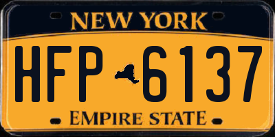 NY license plate HFP6137