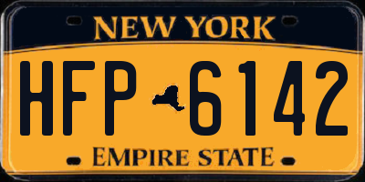 NY license plate HFP6142