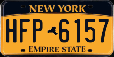 NY license plate HFP6157