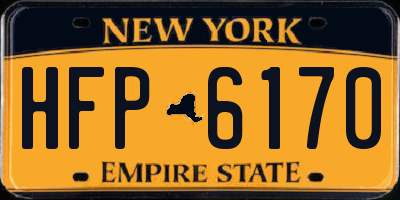 NY license plate HFP6170