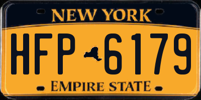 NY license plate HFP6179