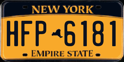 NY license plate HFP6181