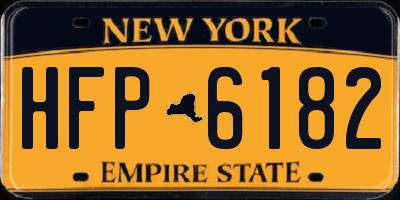 NY license plate HFP6182