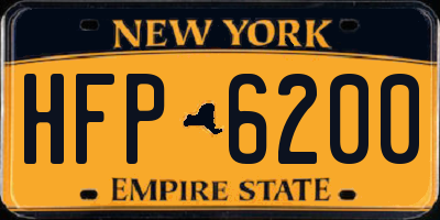 NY license plate HFP6200