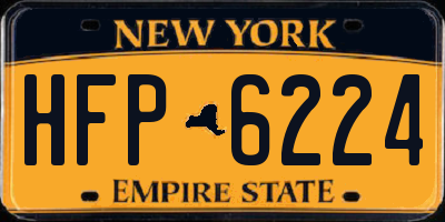 NY license plate HFP6224
