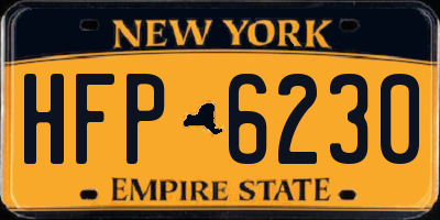 NY license plate HFP6230