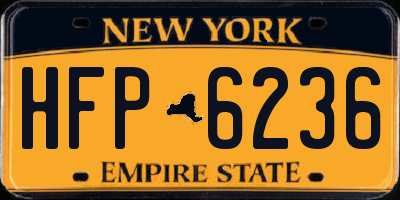NY license plate HFP6236