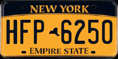 NY license plate HFP6250