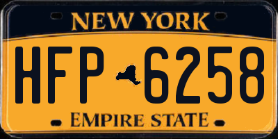 NY license plate HFP6258