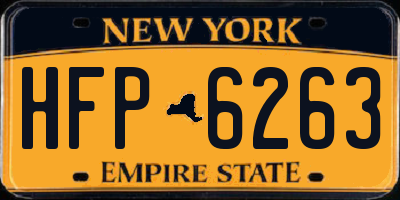 NY license plate HFP6263
