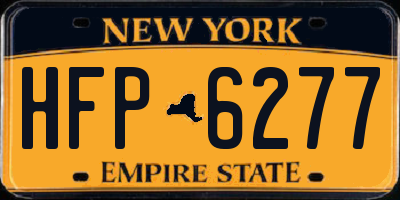 NY license plate HFP6277