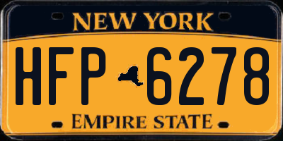 NY license plate HFP6278