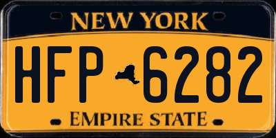 NY license plate HFP6282
