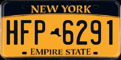 NY license plate HFP6291