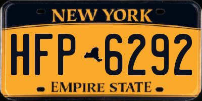 NY license plate HFP6292