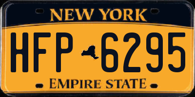 NY license plate HFP6295