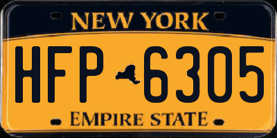 NY license plate HFP6305