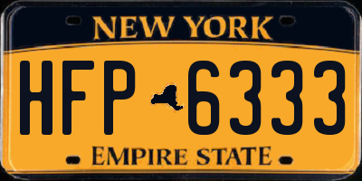 NY license plate HFP6333