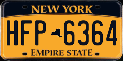 NY license plate HFP6364