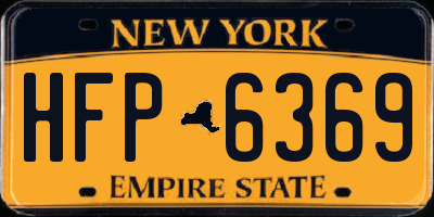 NY license plate HFP6369