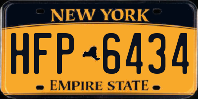NY license plate HFP6434