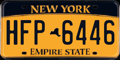 NY license plate HFP6446